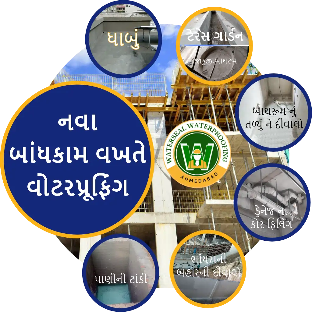 નવા બાંધકામ વખતે વોટરપ્રૂફિંગ