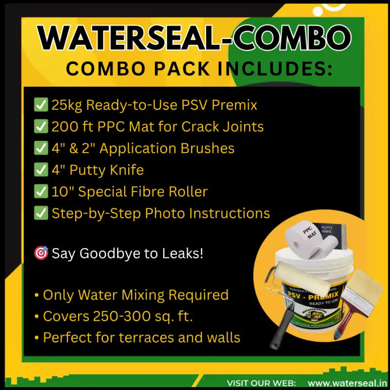 Waterseal Combo Pack વડે 100% વોટરપ્રૂફિંગ
