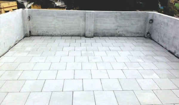 ખૂણાઓમાં ટાઇલ્સ અને સિમેન્ટ જોડાણ (Tiles & Cement Joints at Corners)