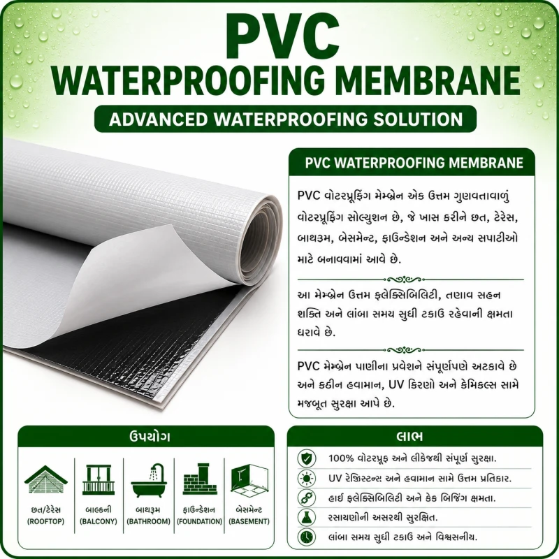 PVC Waterproofing Membrane-Gujarati