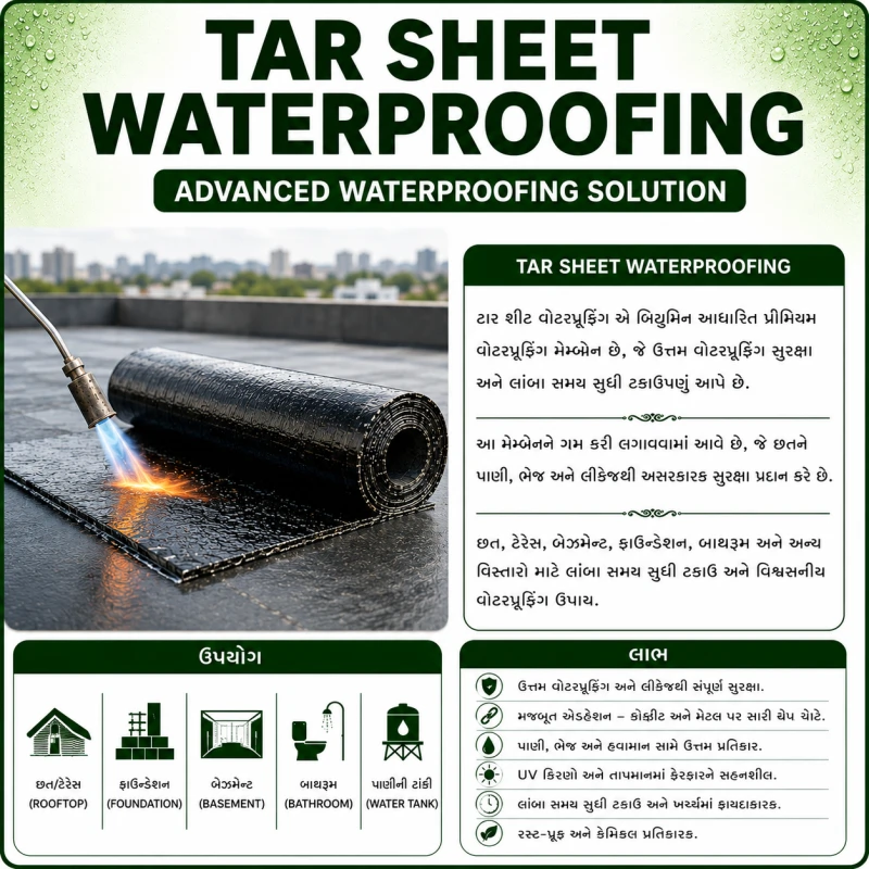 Tar Sheet Waterproofing